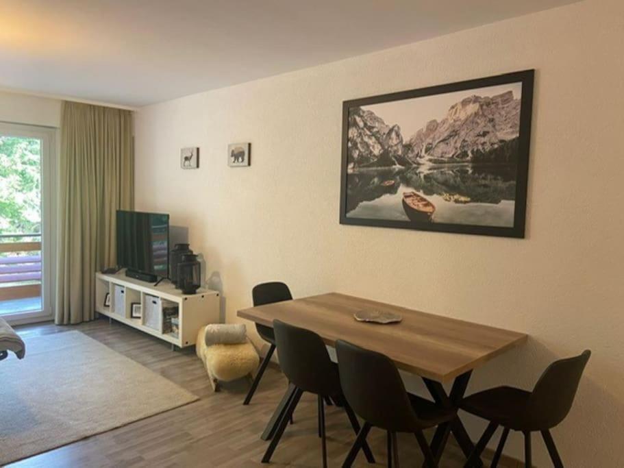 Grand Studio au centre de Crans Extérieur photo