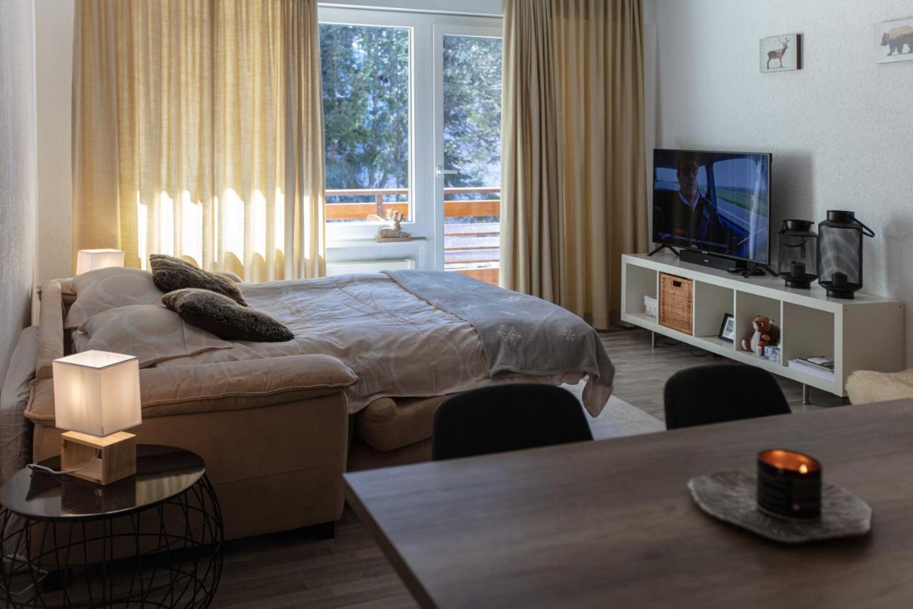 Grand Studio au centre de Crans Extérieur photo